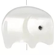 9x11mm Elephant bead in mother-of-pearl - Natural x1