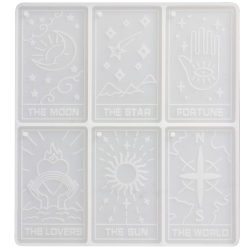 70x40mm Silicone mould for tarot cards x1