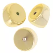 Flat round bead with big hole