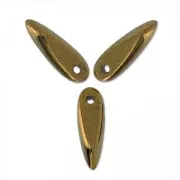 Dagues en verre 3x11 mm Dark Bronze x50