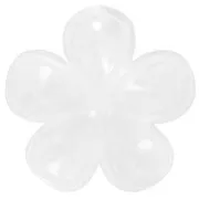 42mm translucent acrylic flower pendant - White Marble x1