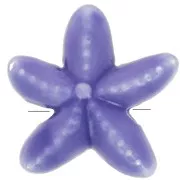 Purple - 17mm ceramic starfish beads - Iridescent violet x5 17mm ceramic starfish beads - Iridescent violet x5