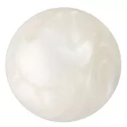 10mm Opaque resin beads - Pearlescent white x8
