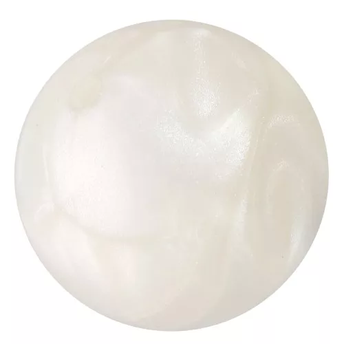 10mm Opaque resin beads - Pearlescent white x8