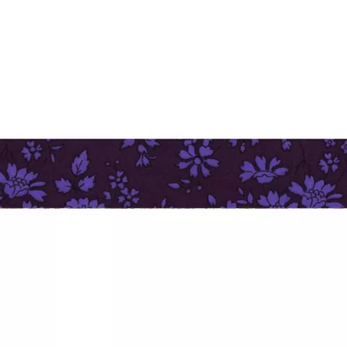 Bias ribbon Liberty Mitsi Capel Violet x 1m