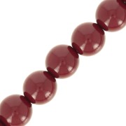 6mm Round Czech glass beads Shiny - Cranberry x25|raw }}