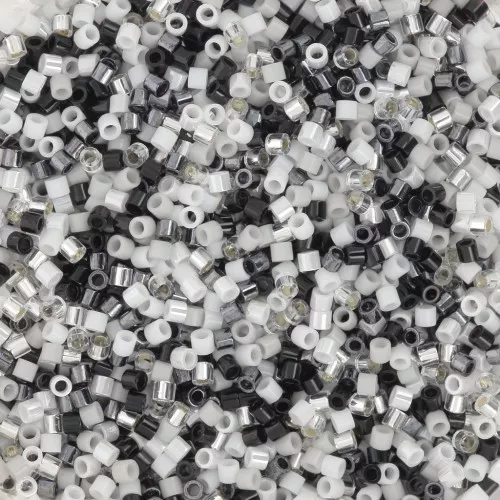 Mix Miyuki Delica 15/0 - Grey Mist x5g