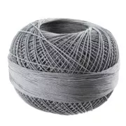 cotton yarn Lizbeth size 20 Medium Charcoal n°607 x192m