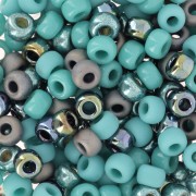 Seed beads mix Miyuki 6/0 - Blue Laguna x8g|raw }}
