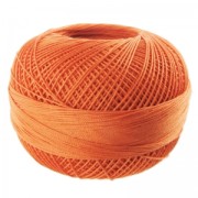 cotton yarn Lizbeth size 20 Medium Coral Orange n°702 x192m|raw }}