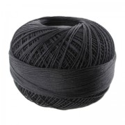 cotton yarn Lizbeth size 20 Black n°604 x192m