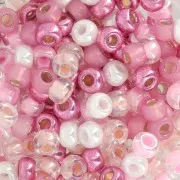 Seed beads mix Miyuki 6/0 - Pink Party x8g