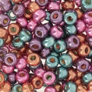 Seed beads mix Miyuki 6/0 - Metallic Rainbow x8g|raw }}