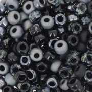 Seed beads mix Miyuki 6/0 - Mysterious Darkness x8g|raw }}