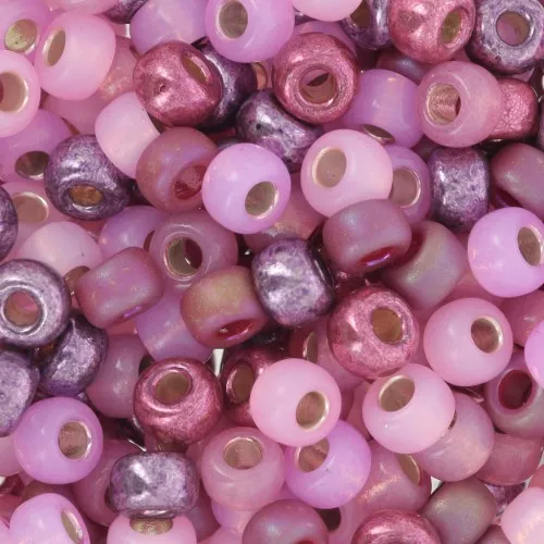Seed beads mix Miyuki 6/0 - Pink Panter x8g