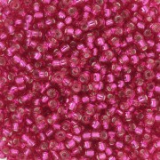 Miyuki Seed beads 11/0 1436 - Dyed Silver Lined Raspberry x8g