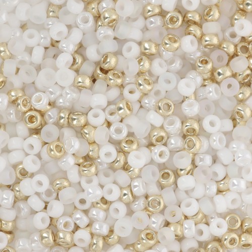 Seed beads mix Miyuki 11/0 - Bridal x8g
