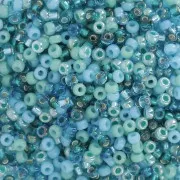 Green - Seed beads mix Miyuki 11/0 - Blue Lagoon x8g Seed beads mix Miyuki 11/0 - Blue Lagoon x8g