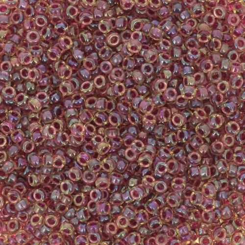 Miyuki Seed beads 15/0 336 - Wine Lined Peridot Luster x8g