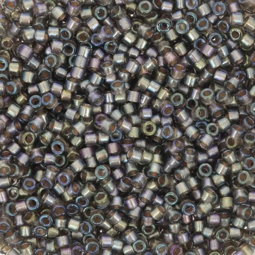 Miyuki Delica 11/0 DB1773 - Sparkling Beige Lined Gray AB x8g