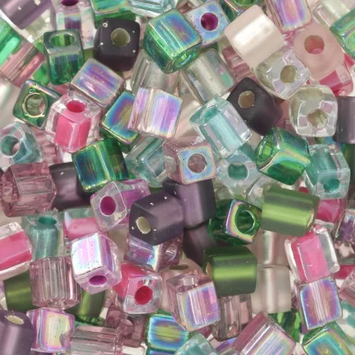 Mix Cubes Miyuki 4 mm SB-MIX-11 - Heather x10g