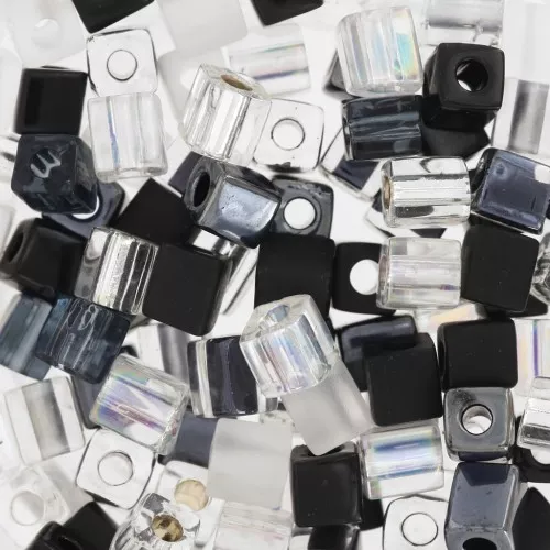 Mix Cubes Miyuki 4 mm SB-MIX-13 - Salt and Pepper x10g
