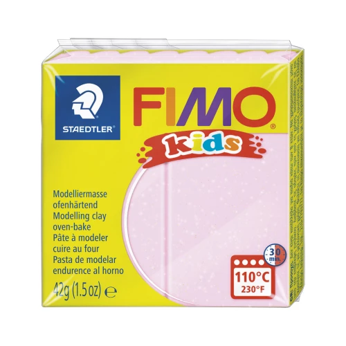 Polymer Clay Fimo Kids 42gr glitter light pink (n°206)