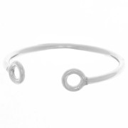 Ring 2 loops Sterling Silver x1