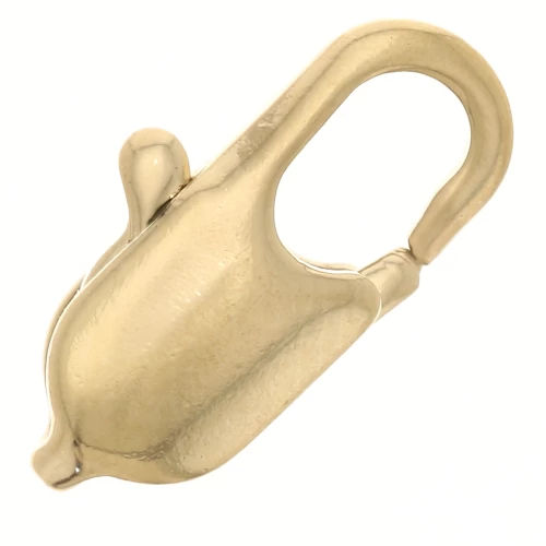 Extended lobster clasp 12 mm - 3-micron gold-plated x1