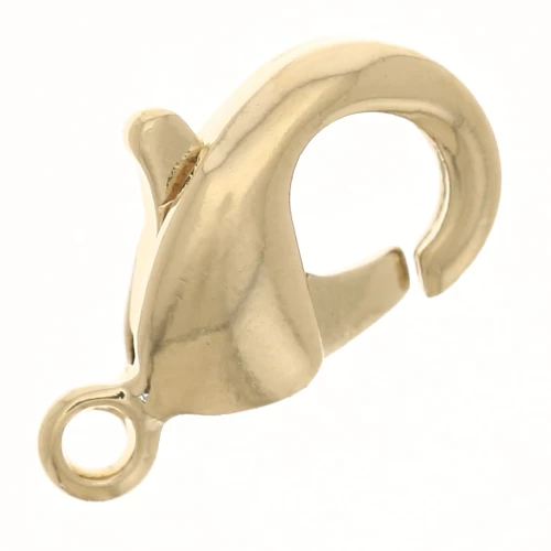 10mm Lobster Clasp - 3 microns Gold plated x1