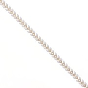 Epoxy resin herringbone chain 6.3 mm White gold x 20cm