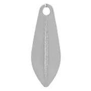 11mm Sequins marquise drops - Silver Tone x6