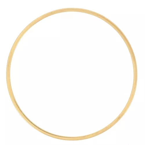 Mounting and weaving rings, circle 40 mm - 304L gold-plated stainless steel x10