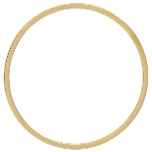 25 mm circle mounting and weaving rings - 304L Gold stainless steel x10