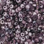 Preciosa Perles rocailles 8/0 3 mm - Mix Violet x20g