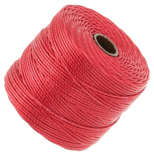 0.5mm S-LON Bead Cord - Red Hot x70m