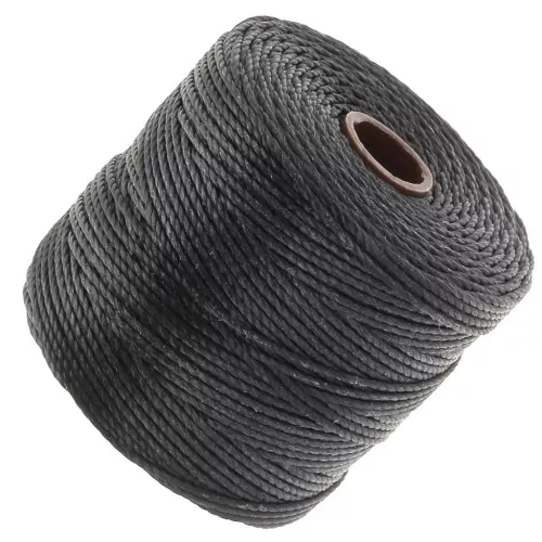 0.5mm S-LON Bead Cord - Black x70m