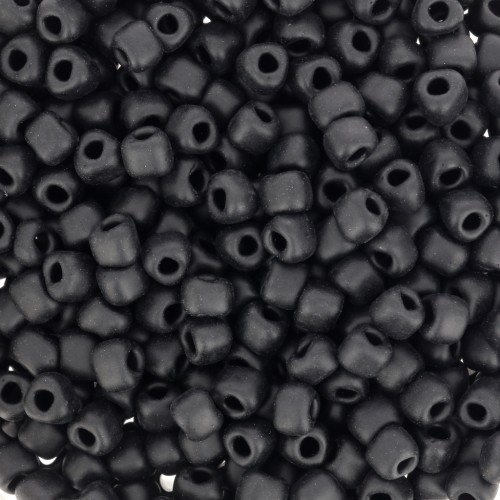 Miyuki 8/0 Triangle TR8-401F - Black Mat x8g