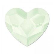 Rhinestones Hotfix Heart PureCrystal 2808 6mm  Crystal Powofr Green x1