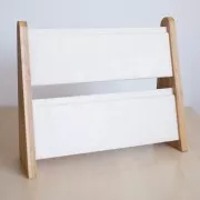 33.5x40cm Jewelry holder - Necklace display bamboo - Beige suedecloth