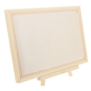 28.5x32cm Jewelry holder - bamboo jewelry display - Beige suedecloth