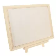 28.5x32cm Jewelry holder - bamboo jewelry display - Beige suedecloth