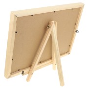 28.5x32cm Jewelry holder - bamboo jewelry display - Beige suedecloth