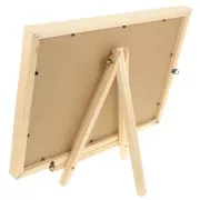 28.5x32cm Jewelry holder - bamboo jewelry display - Beige suedecloth