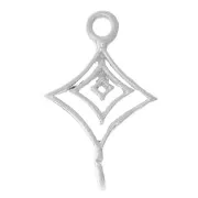Pendentif intercalaire losanges évidé 18x11 mm - Argent 925 x1