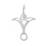 15x10mm 925 Sterling Silver Spacers pendant hollow design x1|raw }}