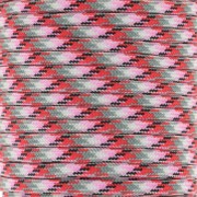 4mm Paracord - flat parachute cord - Pink - Red - Grey x1m