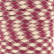 4mm Paracord - flat parachute cord - Burgundy - Beige x1m|raw }}