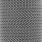 White - 4mm Paracord - flat parachute cord - Black - White x1m 4mm Paracord - flat parachute cord - Black - White x1m