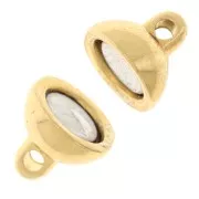 13.5x8mm Magnetic clasp - Fine gold plated x1